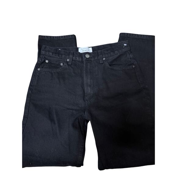 Reformation Julia High Cigarette Jeans, Black Destroyed, Women's Size 27, NWOT - Picture 2 of 6